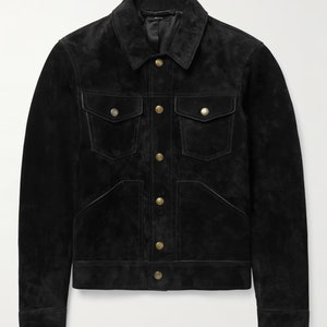 Classic Handcrafted Stylish Black Suede Leather Jacket for Perfect Men Premium Quality Stylish Jackets Comfort & Elegance in Every Stitch