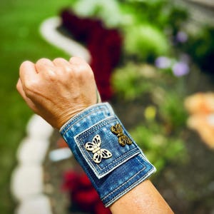 Denim bracelet