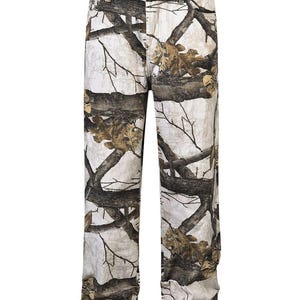 Men’s Trendy Printed Jeans – Woodsy Camo Straight Leg Pants | Artistic Graphic Denim | Streetwear Casual Jeans | Relaxed Fit (Sizes S-XL))