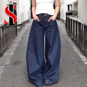 Baggy Denim Pants | Wide Leg Style Pants | Women Jeans | Oversized Loose Fit | Casual Pants